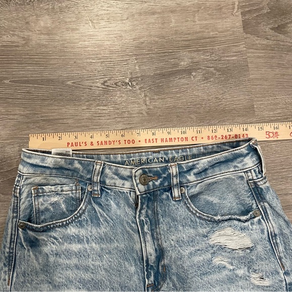 American Eagle Comfort Stretch Waistband Distressed Ripped Jeans Size 6 - Picture 6 of 7